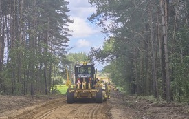 Galeria aktualności Trwają prace przy rozbudowie drogi powiatowej nr 1404 B 3