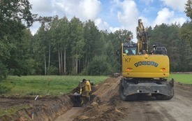 Galeria aktualności Trwają prace przy rozbudowie drogi powiatowej nr 1404 B 5