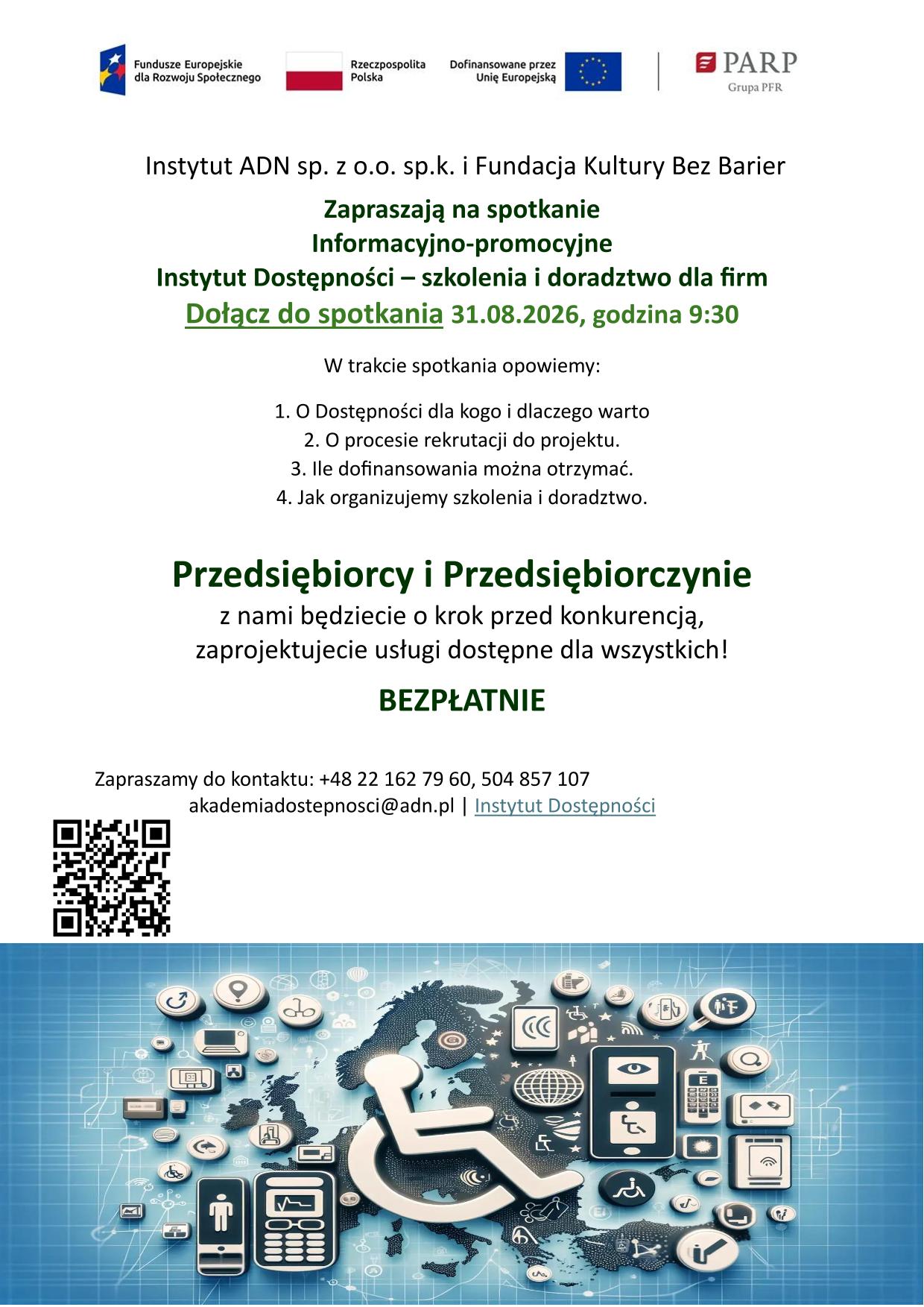 zaproszenie na&nbsp;spotkanie informacyjne