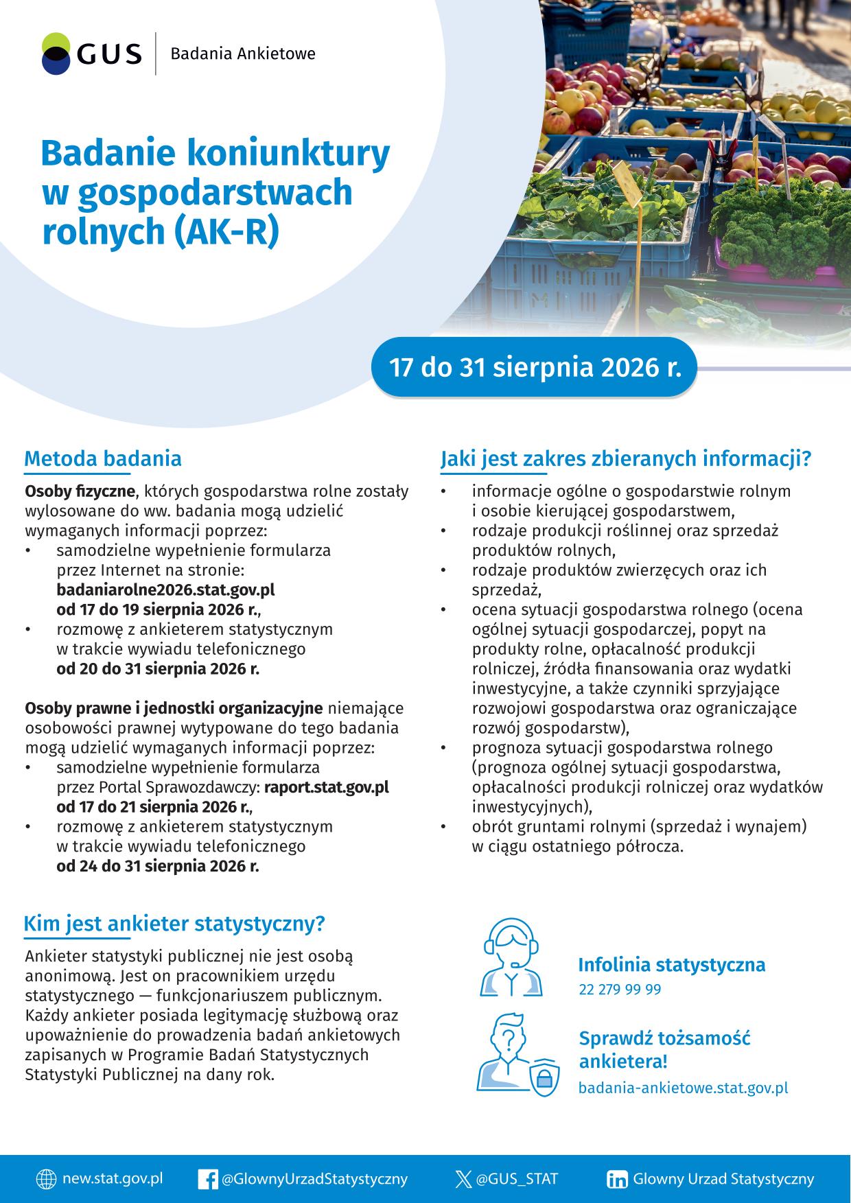 plakat dotyczący badania