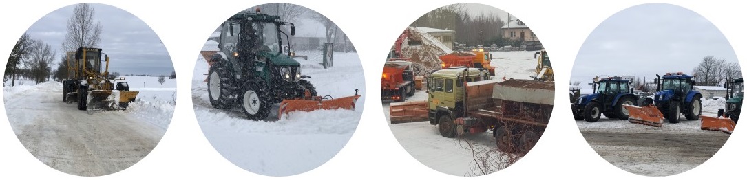 Tło zimowego utrzymania dr&oacute;g