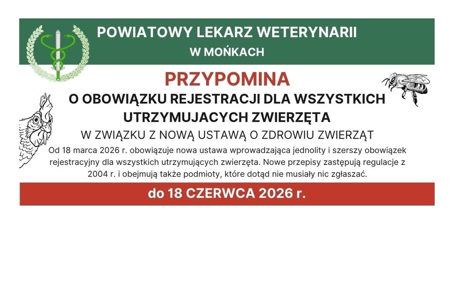 Przypomnienie dla hodowców zwierząt gospodarskich