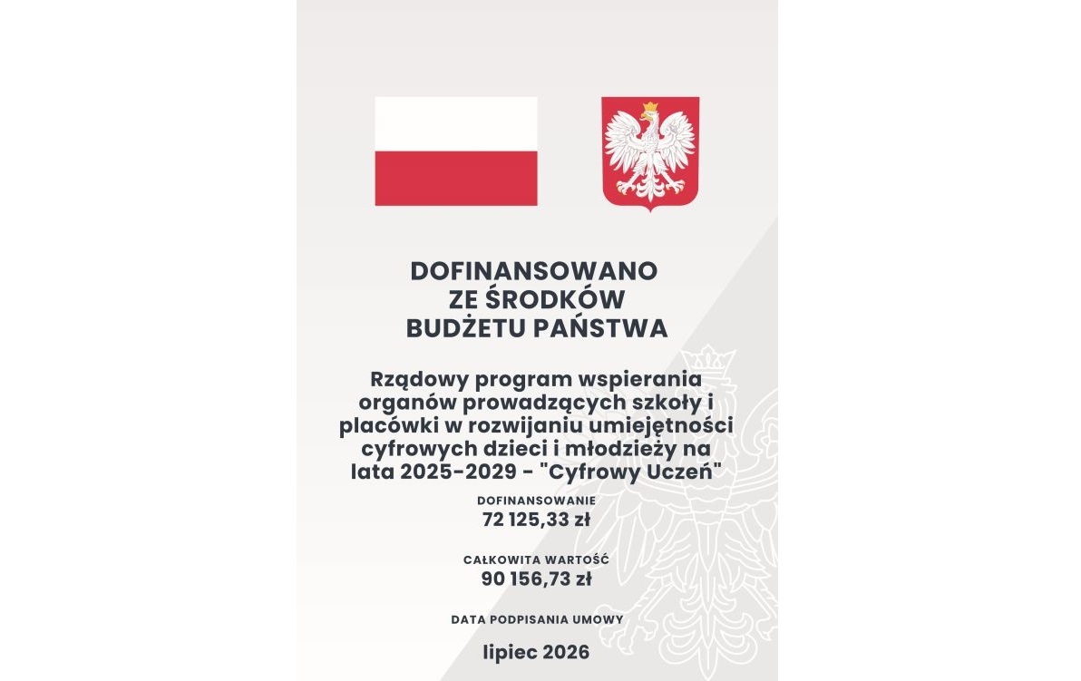 Projekt "Cyfrowy Uczeń"