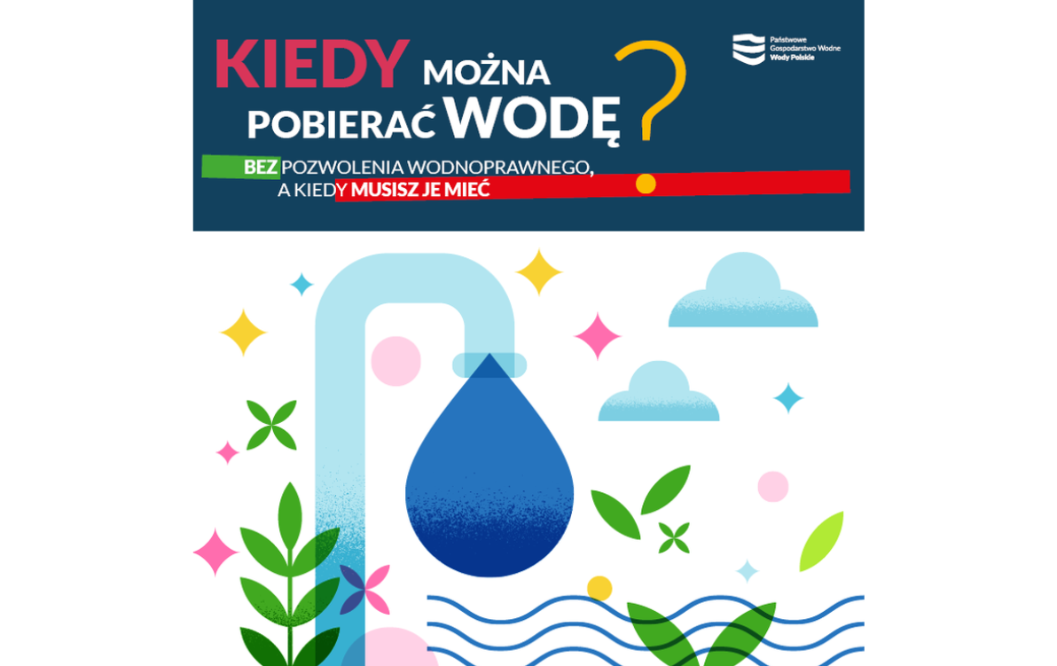 Korzystajmy z wody odpowiedzialnie - sprawdź, kiedy potrzebne jest pozwolenie