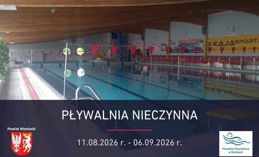 grafika zamknięcia pływalni powiatowej